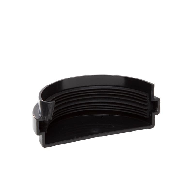 Polypipe Mini H/R Gutter Stop End EXT 75mm - Black