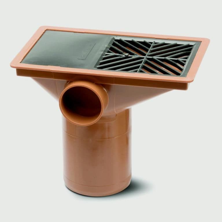 Polypipe Rectangular Gully Hopper - 4"/110mm