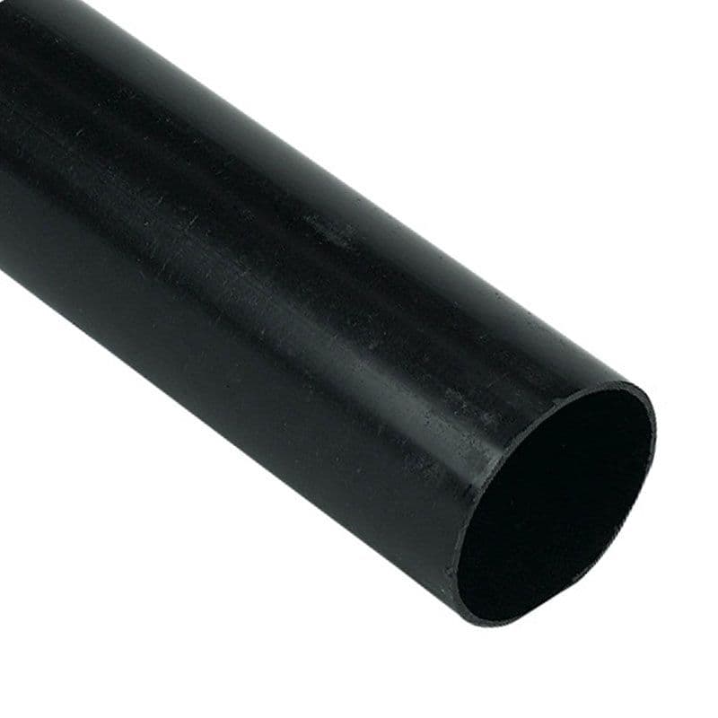 Polypipe Round Downpipe - 2.5m Black