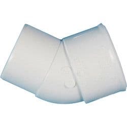 Polypipe Spigot Bend 45 Degrees - 40mm White