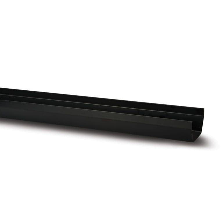 Polypipe Square Gutter - 4m Black