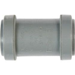 Polypipe Straight Coupling Push-fit - 40mm Black