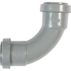 Polypipe Swept Bend 91 1/4 Degrees - 40mm Grey