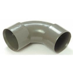 Polypipe Swept Bend 92 1/2 Degrees - 40mm Black