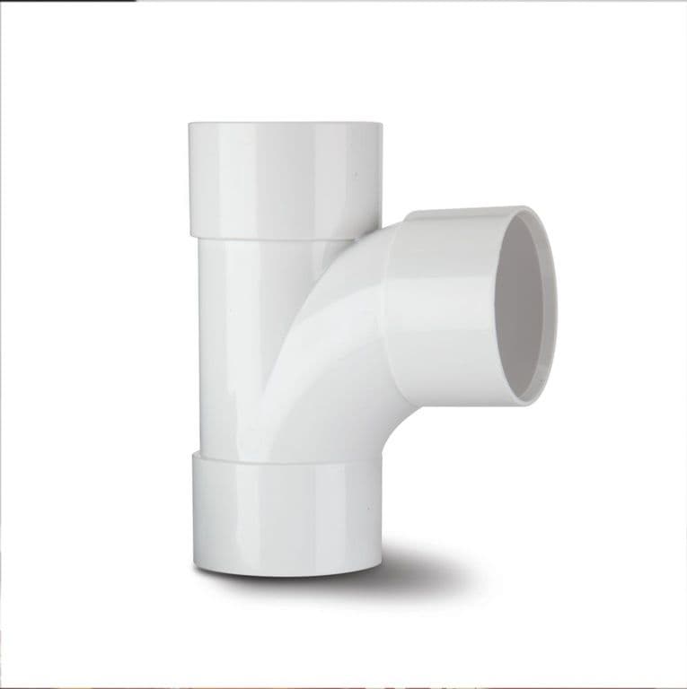 Polypipe Swept Tee 92 1/2 Degrees - 40mm White