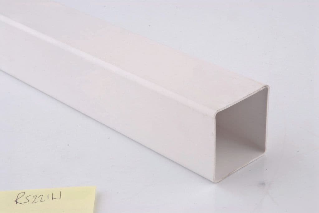 Polypipe White Square Downpipe - 4m
