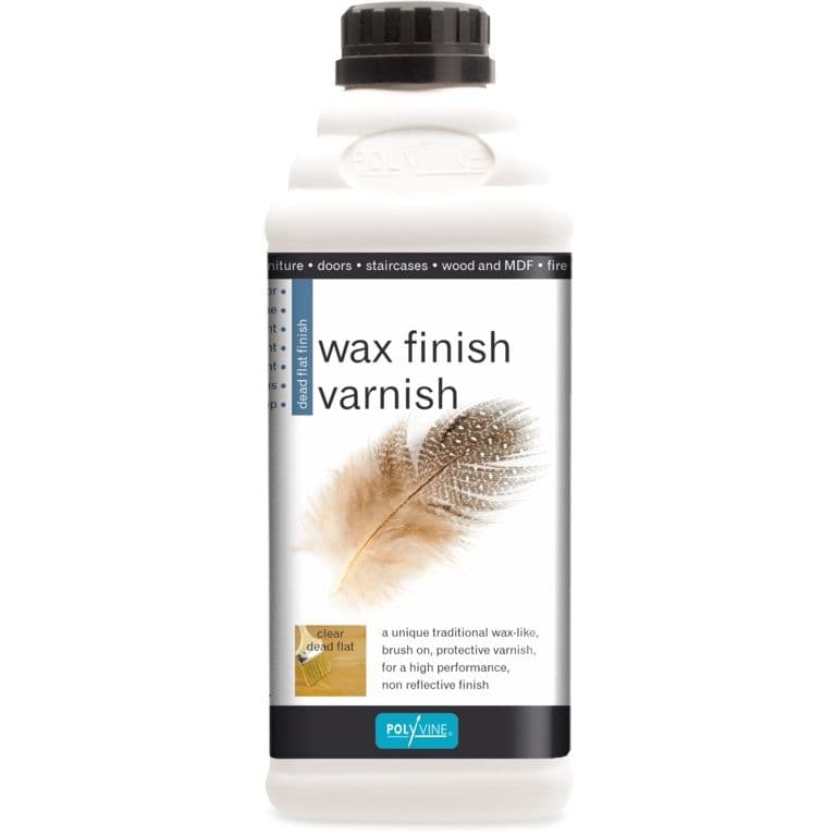 Polyvine Wax Finish Varnish Dead Flat Finish - 500ml Clear