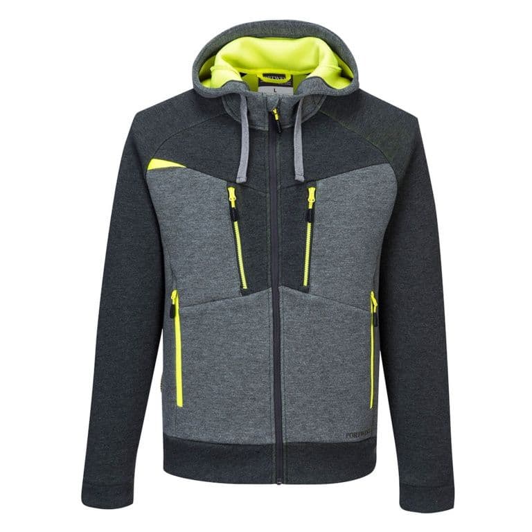 Portwest Zipped Hoodie Grey - Medium
