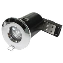 Powermaster IP65 Fire Rated Fixed Downlight - Chrome