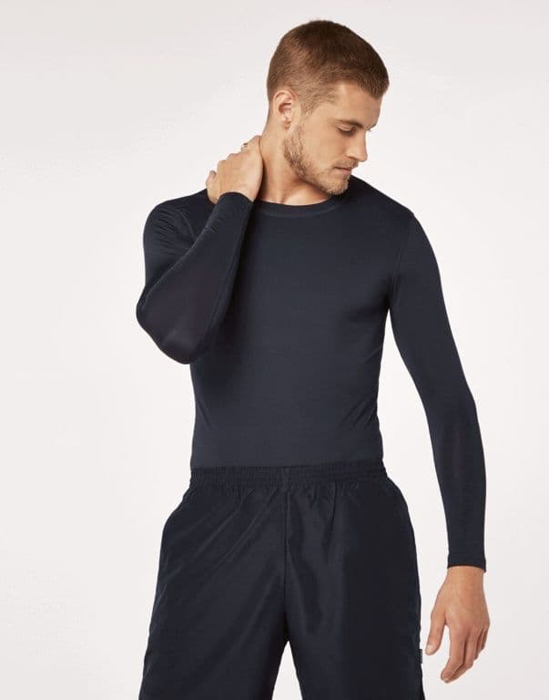 Prestige Black Long Sleeve Base Layer - Large
