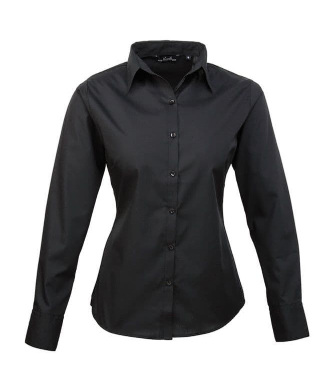 Prestige Black Long Sleeved Blouse - Size 14