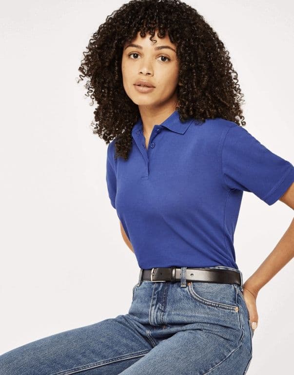 Prestige Ladies Klassic Superwash Polo Black - Size 20