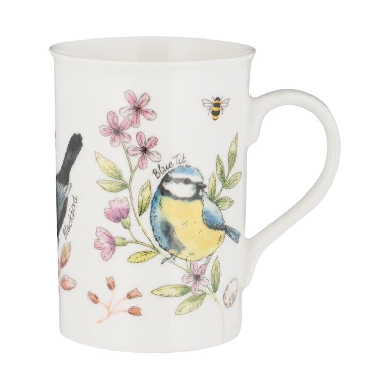 Price & Kensington Garden Birds Honeysuckle Mug - 300ml