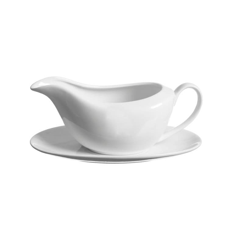 Price & Kensington Simplicity Gravy Boat & Saucer - Gravy Boat & Saucer