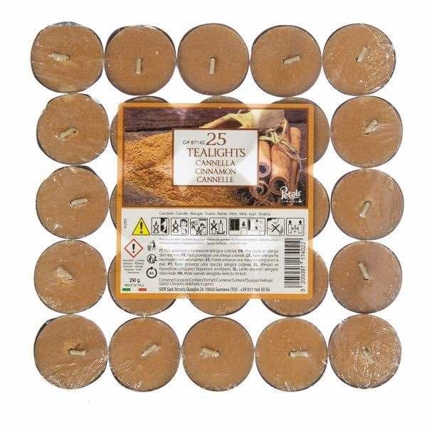 Price's Candles Petali Tealights x 25 - Cinnamon