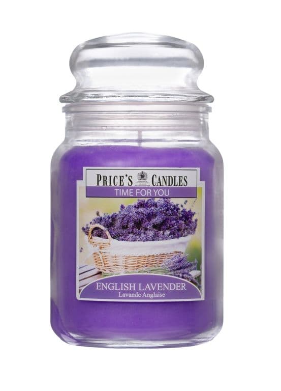 Price's Candles Time For You Large Candle Jar - English Lavender