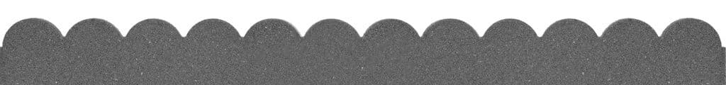 Primeur Flexi Curve Scallop Border - Grey 5x10x120cm