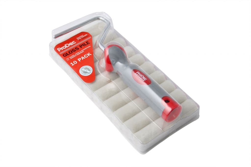 ProDec 4" Gloss Mini Rollers & Frame - Pack 10