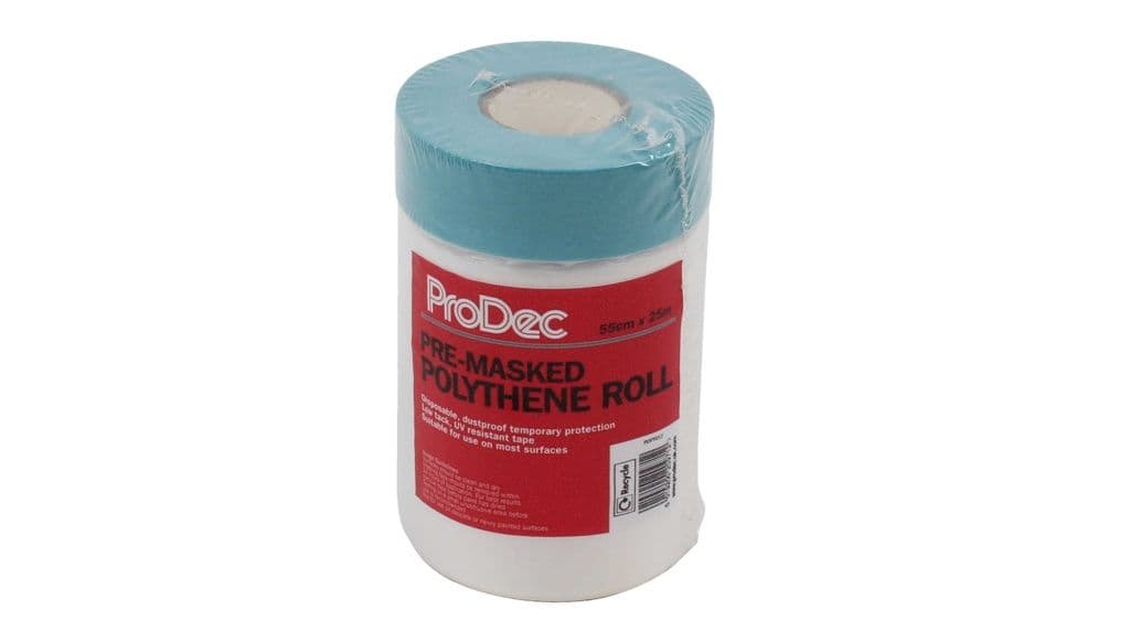 ProDec Pre-Masked Poly Roll - 55cm x 25m