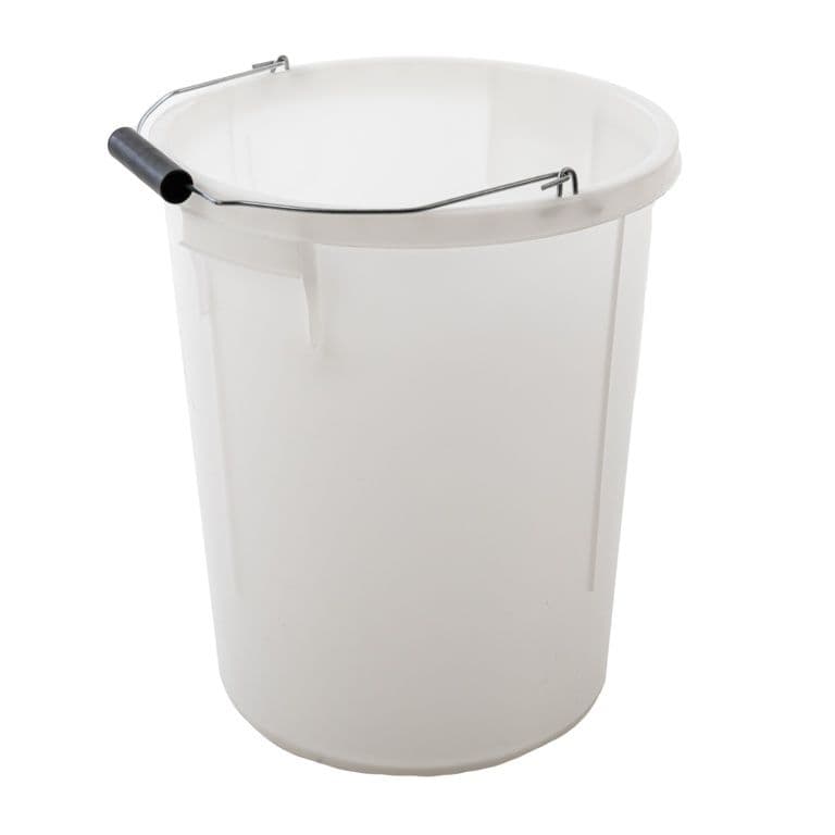 Proplas 28L Plasterers Bucket with Handle - White