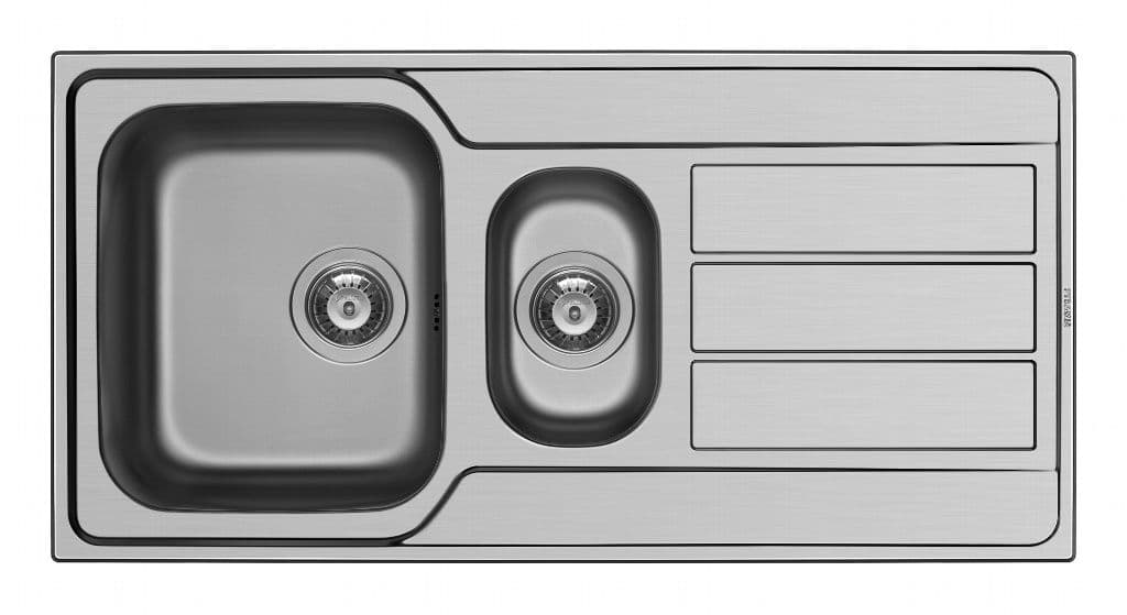 Pyramis Athena Stainless Steel 1.5 Bowl Sink & Tap - 1000 x 500mm