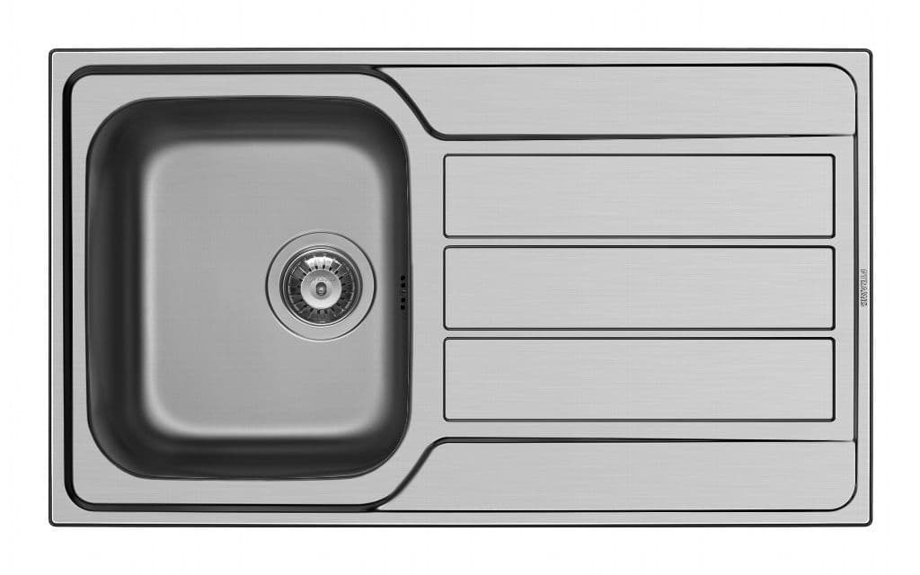 Pyramis Athena Stainless Steel Single Bowl Sink & Tap - 860 x 500mm