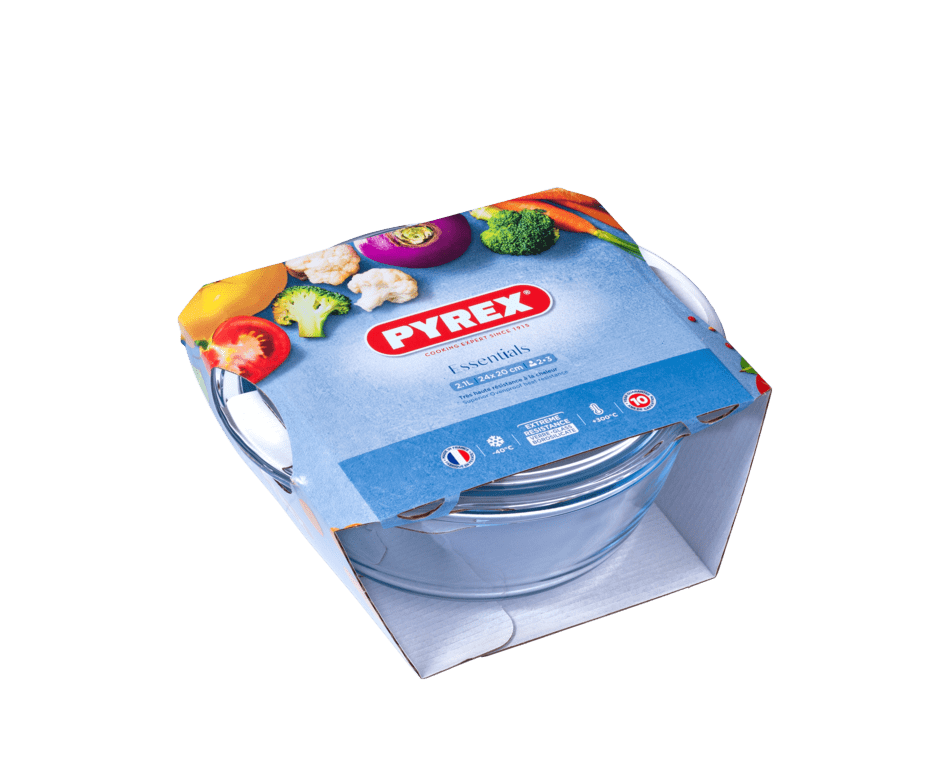 Pyrex Essentials Round Casserole - 2.1L