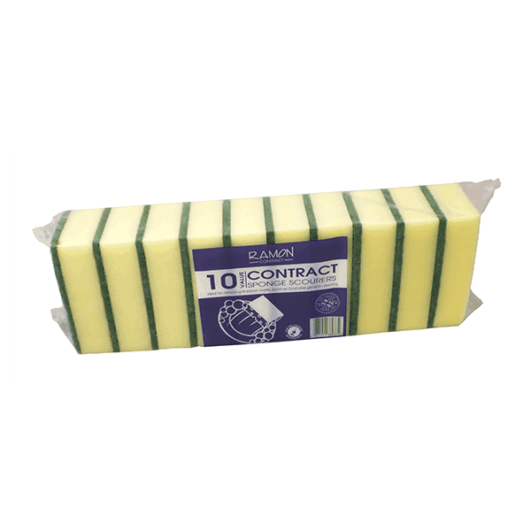 Ramon Contract Sponge Scourers - Pack 10