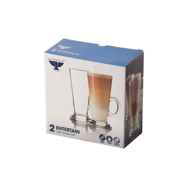 Ravenhead Entertain Latte Glasses Set 2 - 26cl
