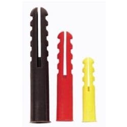 Rawlplug Plastic Expansion Plug - Red Pack 100