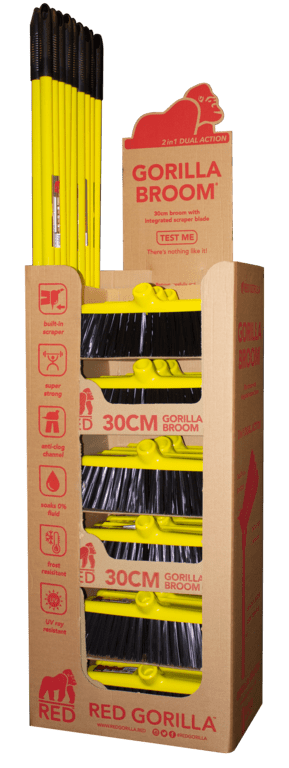 Red Gorilla Broom Box Deal 30cm - Stand of 18