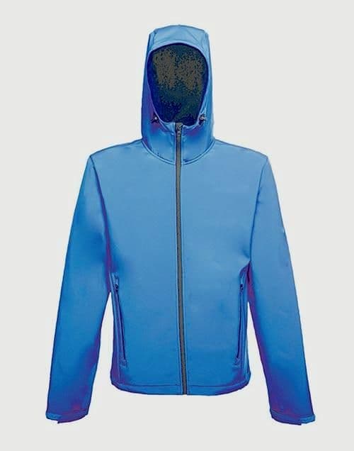 Regatta Mens Hooded Softshell Navy/Royal Blue - XXLarge