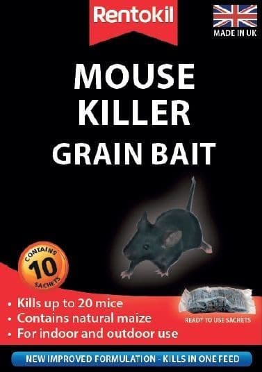 Rentokil Mouse Killer Grain Bait - 10 Sachet