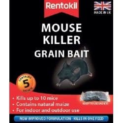 Rentokil Mouse Killer Grain Bait - 5 Sachet