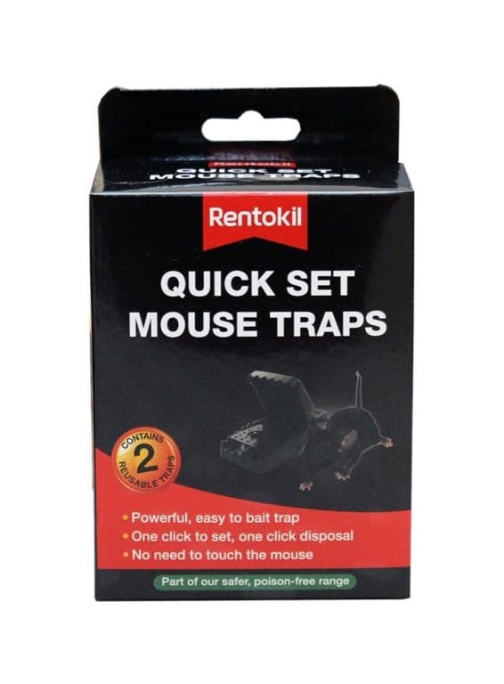 Rentokil Quick Set Mouse Traps - Twin Pack