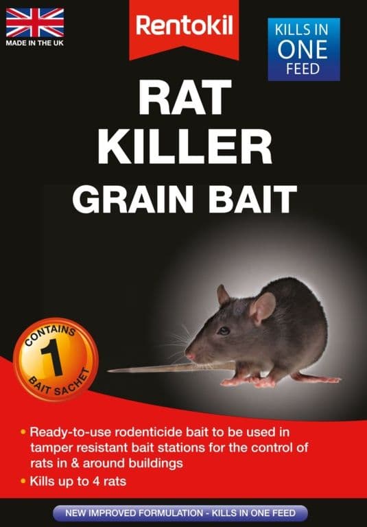 Rentokil Rat Killer Grain Bait - Single Sachet