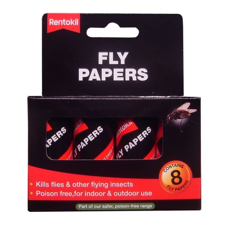 Rentokil Traditional Flypapers - 8 Pack