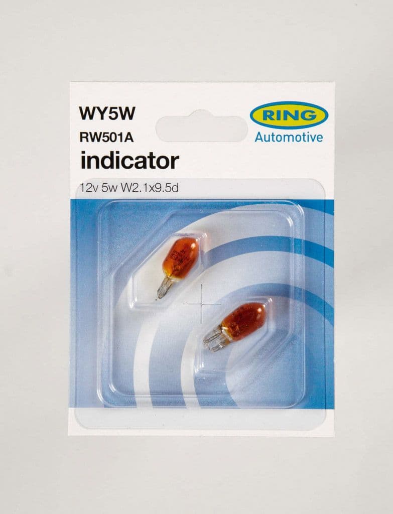 Ring 12V 5W Capless Side/Tail Bulb - Twin Blister