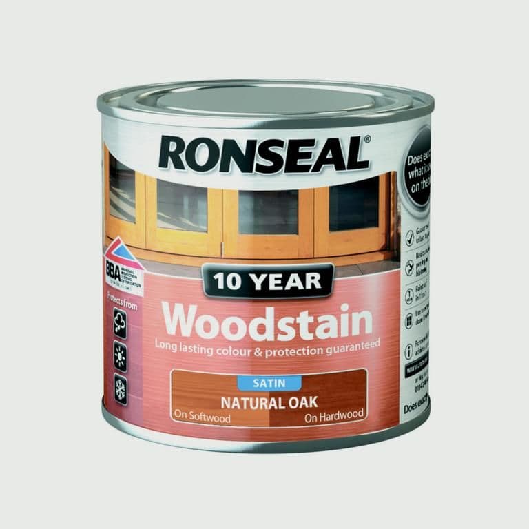 Ronseal 10 Year Woodstain Satin 750ml - Natural Oak