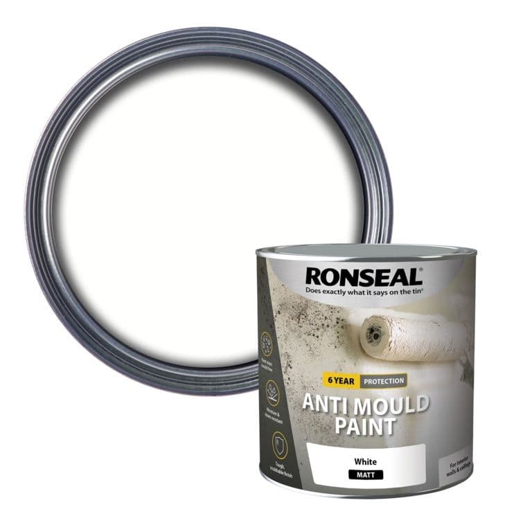 Ronseal 6 Year Anti Mould Paint 2.5L - White Matt