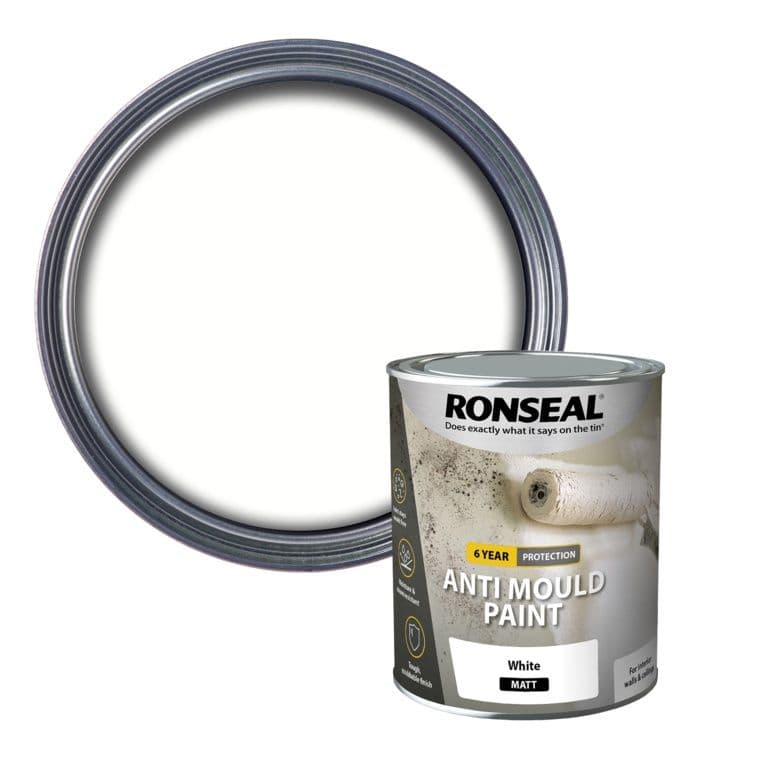Ronseal 6 Year Anti Mould Paint 750ml - White Matt