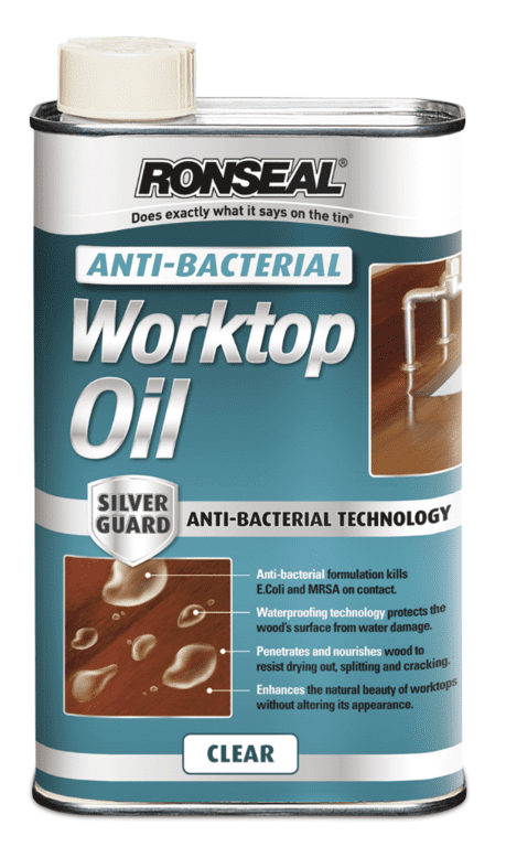 Ronseal Anti-Bacterial Worktop Oil - 1ltr