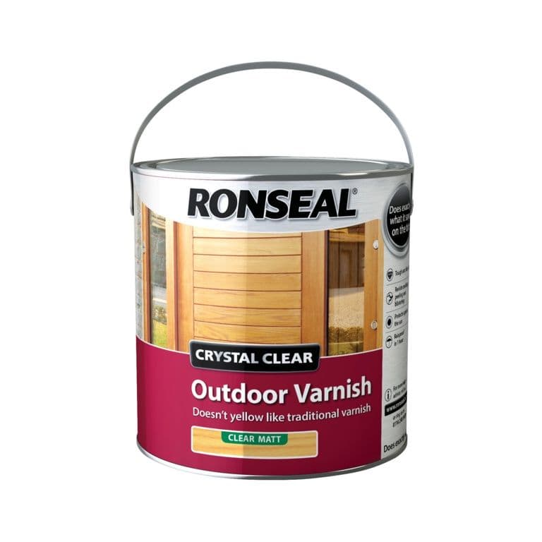 Ronseal Crystal Clear Outdoor Varnish 2.5L - Matt