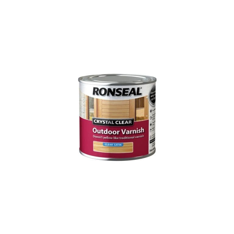Ronseal Crystal Clear Outdoor Varnish 250ml - Satin