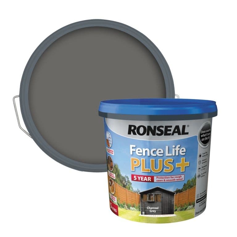 Ronseal Fence Life Plus 5L - Charcoal Grey