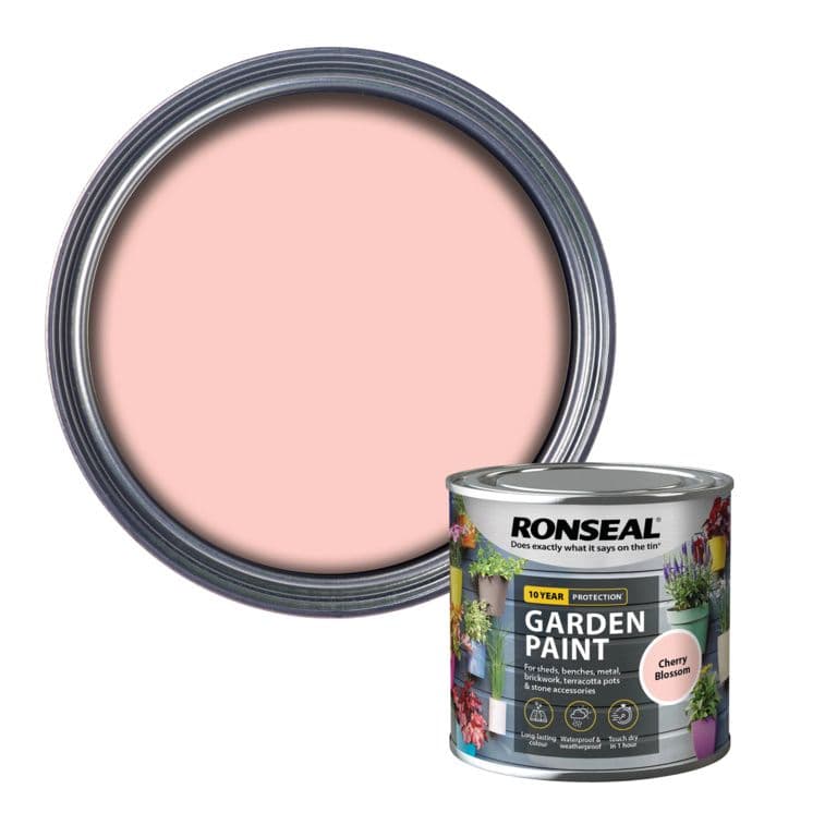 Ronseal Garden Paint 250ml - Cherry Blossom