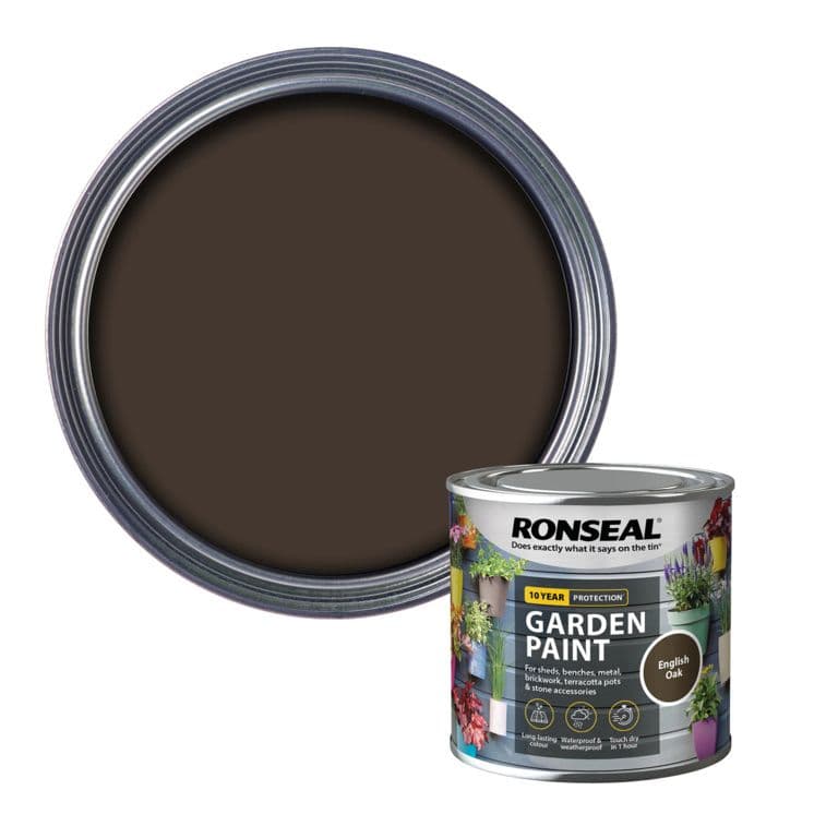 Ronseal Garden Paint 250ml - English Oak
