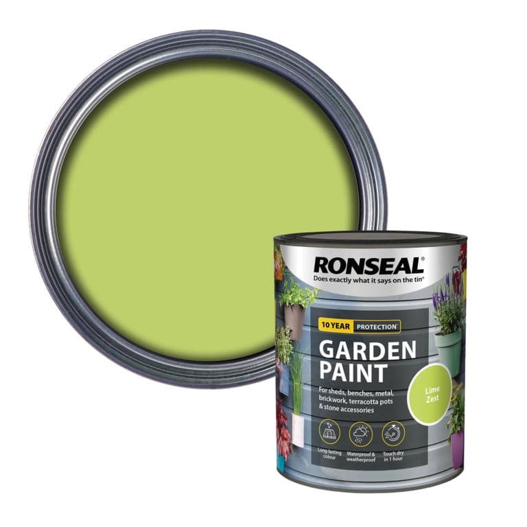 Ronseal Garden Paint 750ml - Lime Zest
