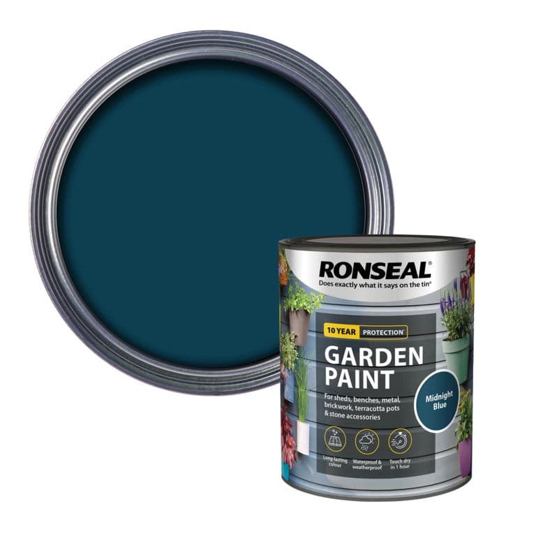 Ronseal Garden Paint 750ml - Midnight Blue