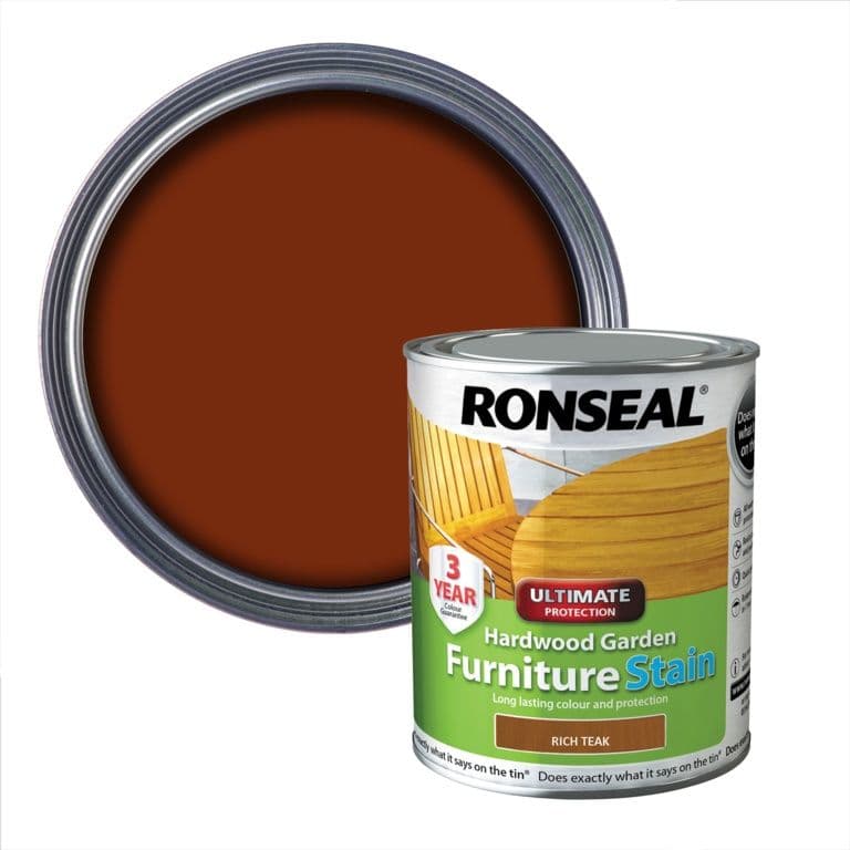 Ronseal Hardwood Furniture Stain 750ml - Rich Teak